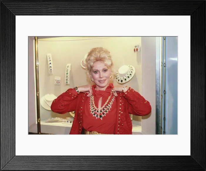 Framed Print : Actress Eva Gabor Choosing Jewelry for Her Wardrobe Framed Print : Actress Eva Gabor Choosing Jewelry for Her Wardrobe