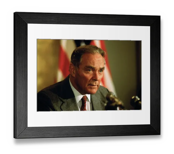 Framed Print : Alexander Haig at News Conference Framed Print : Alexander Haig at News Conference