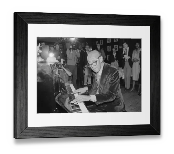 Framed Print : Eubie Blake at the Piano Framed Print : Eubie Blake at the Piano