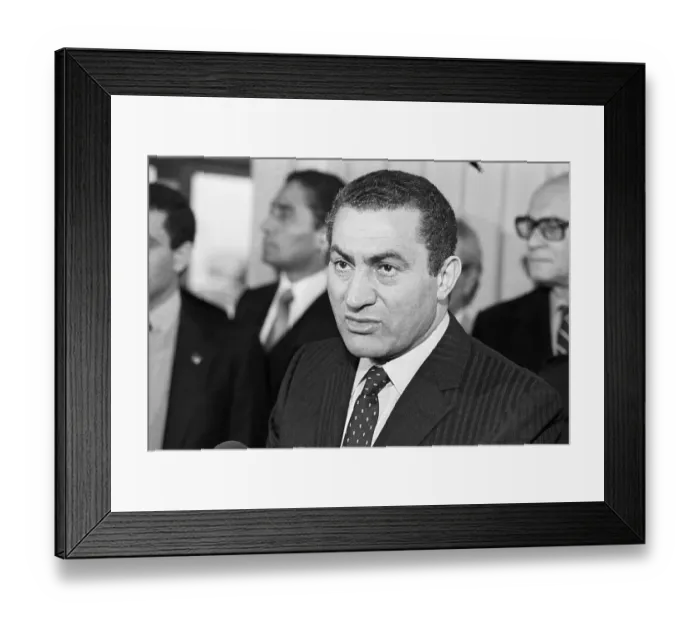 Framed Print : Hosni Mubarak