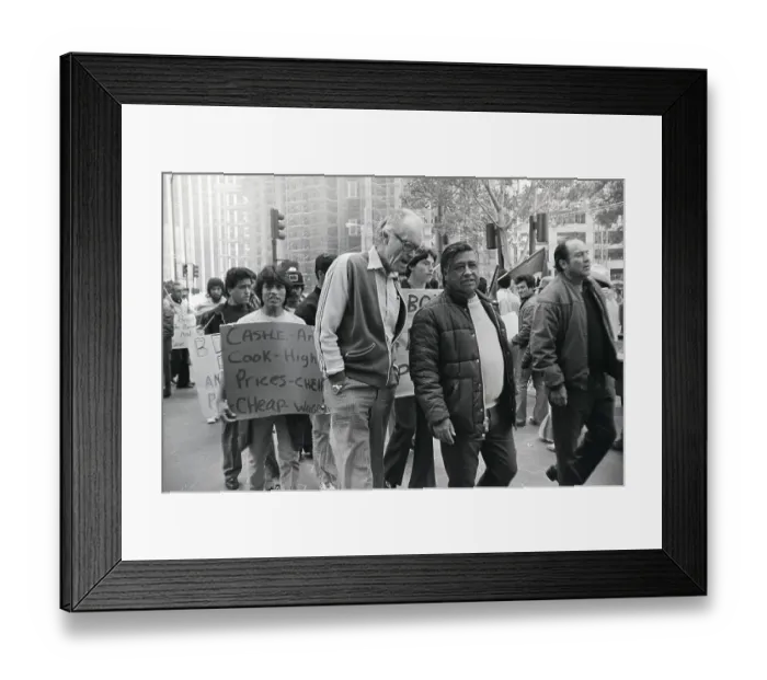 Framed Print : Cesar Chavez and Fred Ross at Boycott Framed Print : Cesar Chavez and Fred Ross at Boycott