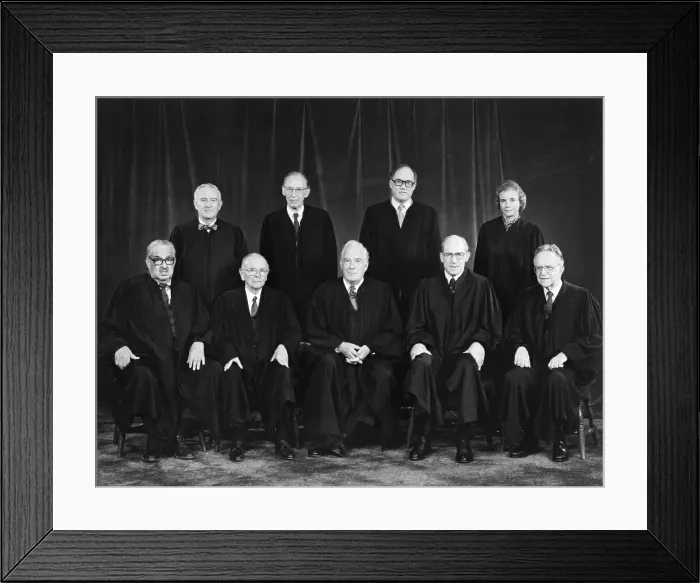 Framed Print : Supreme Court in 1982 Framed Print : Supreme Court in 1982