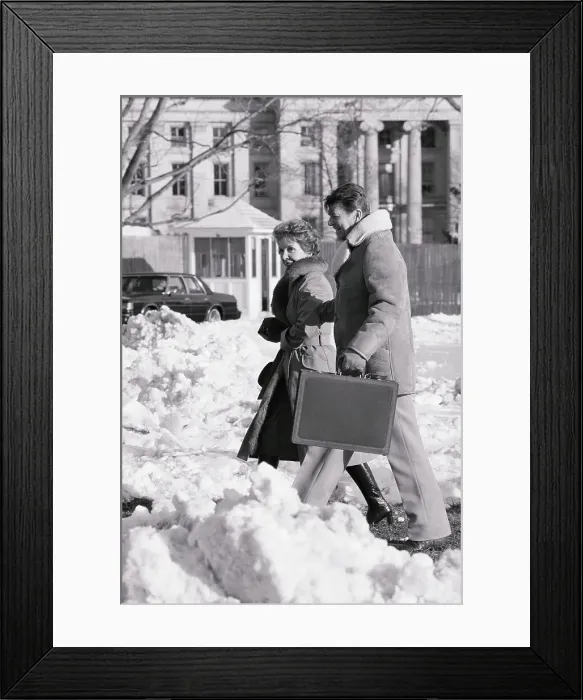 Framed Print : Ronald Reagan and Wife Returning to Washington Framed Print : Ronald Reagan and Wife Returning to Washington