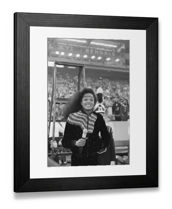 Framed Print : Diana Ross at Super Bowl Framed Print : Diana Ross at Super Bowl