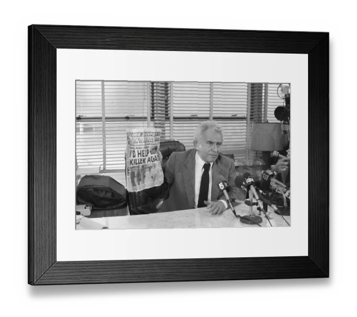 Framed Print : Mailer Announcing Libel Suit Framed Print : Mailer Announcing Libel Suit