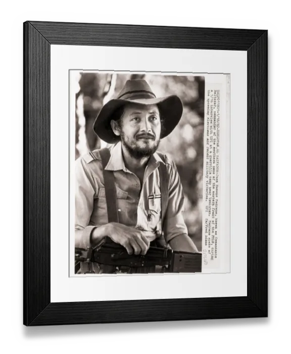 Framed Print : FLMN Commander Juan Ramone Medrano Framed Print : FLMN Commander Juan Ramone Medrano