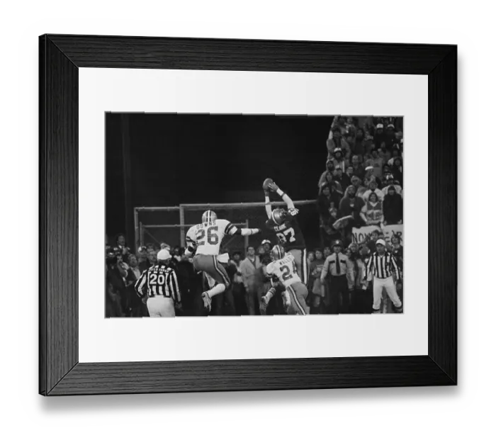 Framed Print : Dwight Clark in Air During Game Framed Print : Dwight Clark in Air During Game