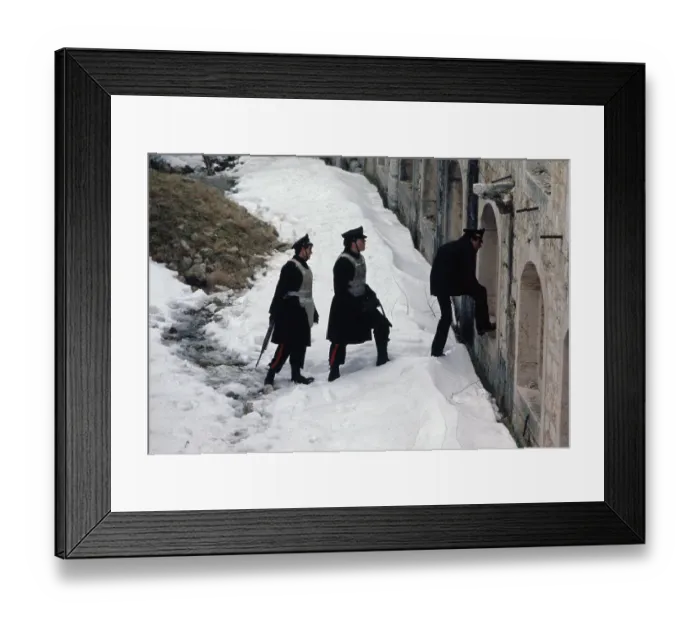 Framed Print : Police Entering Fortress Framed Print : Police Entering Fortress