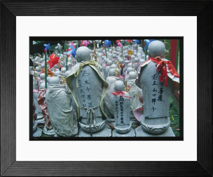 Framed Print : Japanese Statuettes Dedicated to Children Framed Print : Japanese Statuettes Dedicated to Children