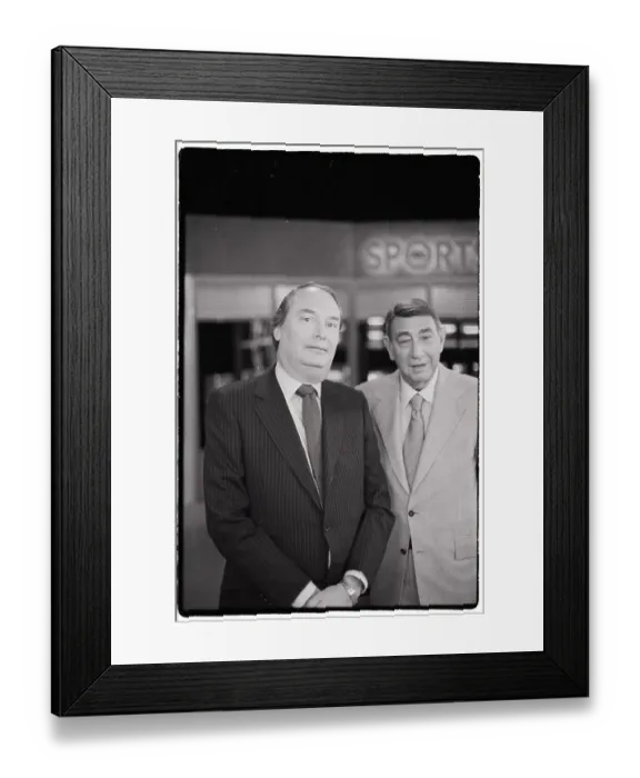 Framed Print : Peter Spivak With Howard Cosell