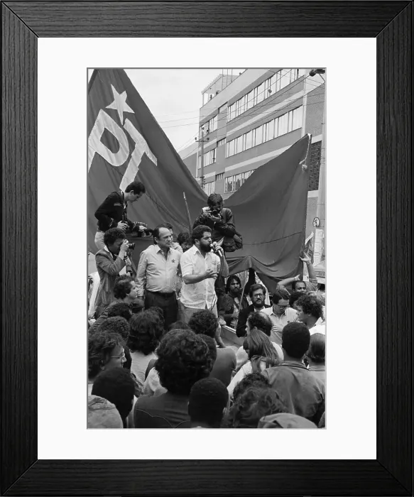 Framed Print : Labor Leader Lula da Silva Speaks at Rally Framed Print : Labor Leader Lula da Silva Speaks at Rally
