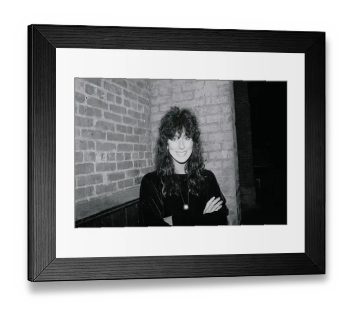 Framed Print : Portrait of Cher Smiling Framed Print : Portrait of Cher Smiling