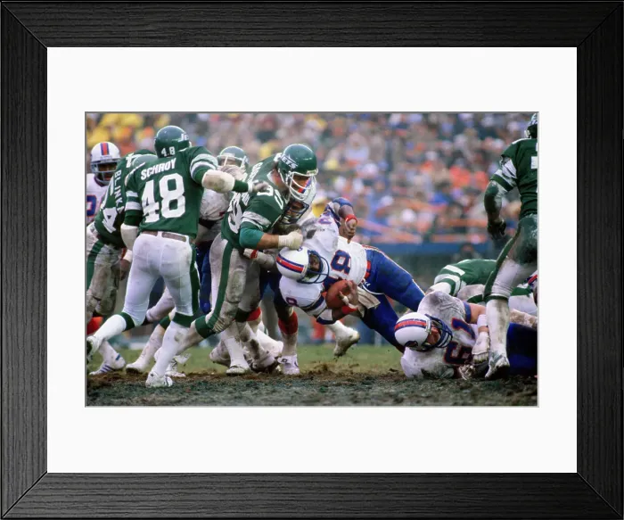 Framed Print : Football Action with Jets and Buffalo Bills Players Framed Print : Football Action with Jets and Buffalo Bills Players