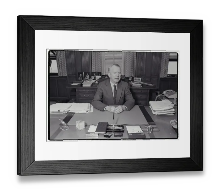 Framed Print : Roger Smith, Chairman of GM Framed Print : Roger Smith, Chairman of GM