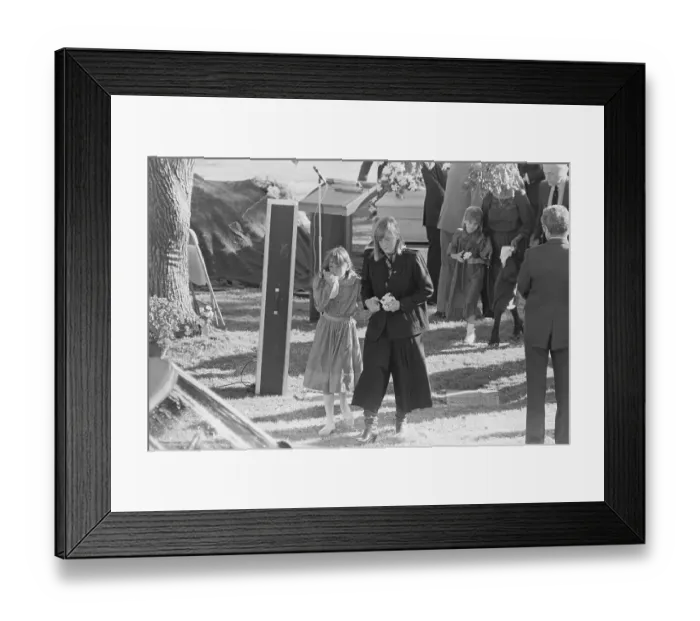 Framed Print : Natasha, Kate, and Courtney Wagner Attending Funeral Services Framed Print : Natasha, Kate, and Courtney Wagner Attending Funeral Services