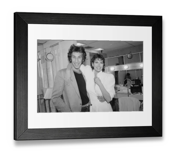 Framed Print : Raquel Welch With Andre Weinfeld Framed Print : Raquel Welch With Andre Weinfeld