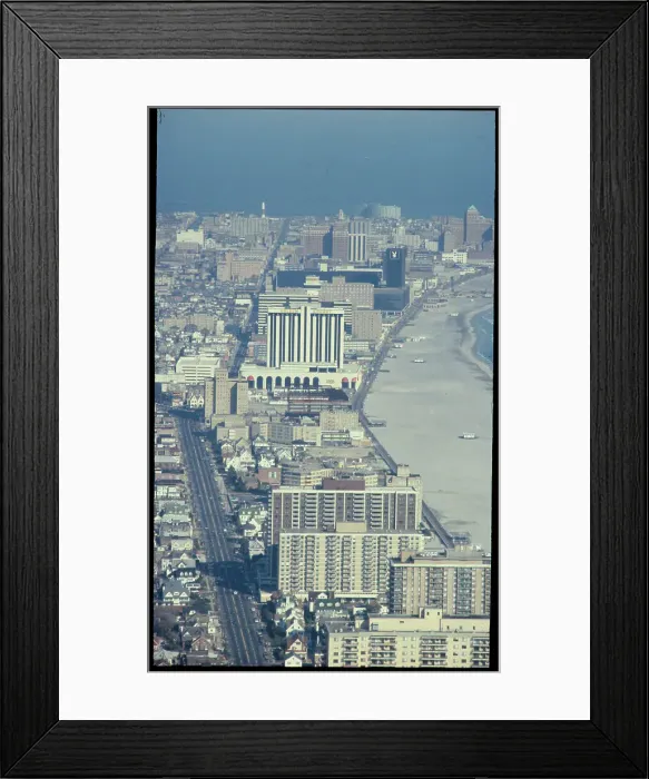 Framed Print : Shoreline of Atlantic City Framed Print : Shoreline of Atlantic City