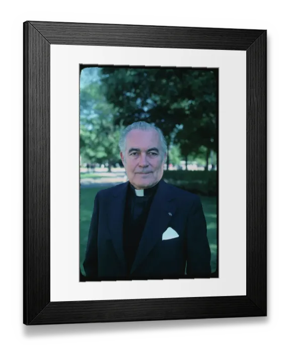 Framed Print : Portrait of Reverend Theodore M. Hesburgh Framed Print : Portrait of Reverend Theodore M. Hesburgh