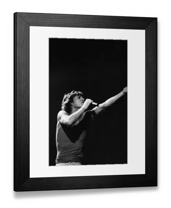 Framed Print : Mick Jagger Performs on Stage Framed Print : Mick Jagger Performs on Stage