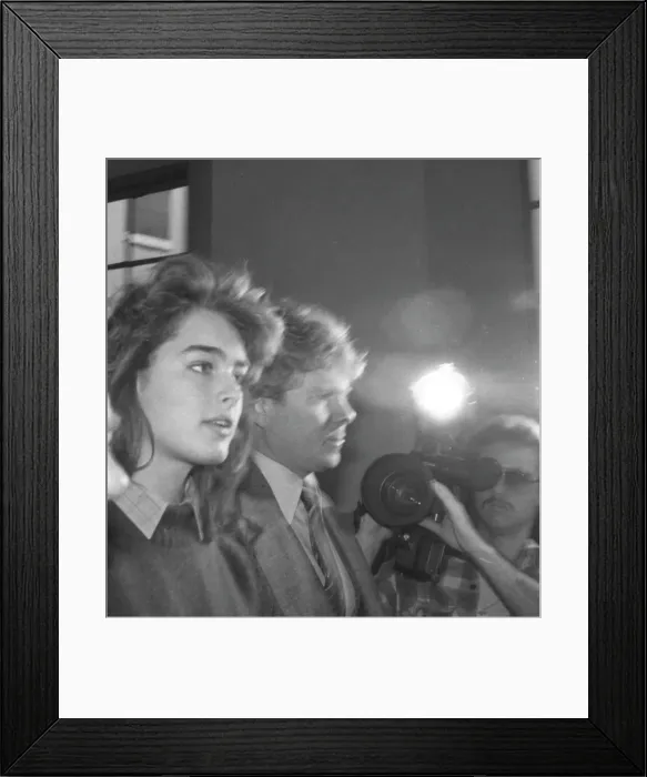 Framed Print : Brooke Shields and Sandor Frankel Framed Print : Brooke Shields and Sandor Frankel