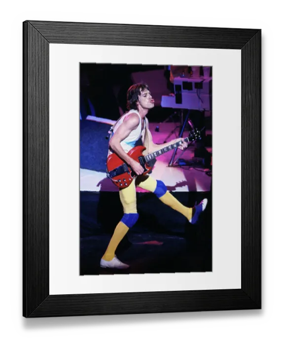 Framed Print : Mick Jagger Playing Guitar Framed Print : Mick Jagger Playing Guitar