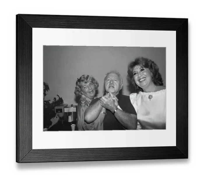 Framed Print : Mickey Rooney and Beverly Sills Backstage with Friends Framed Print : Mickey Rooney and Beverly Sills Backstage with Friends