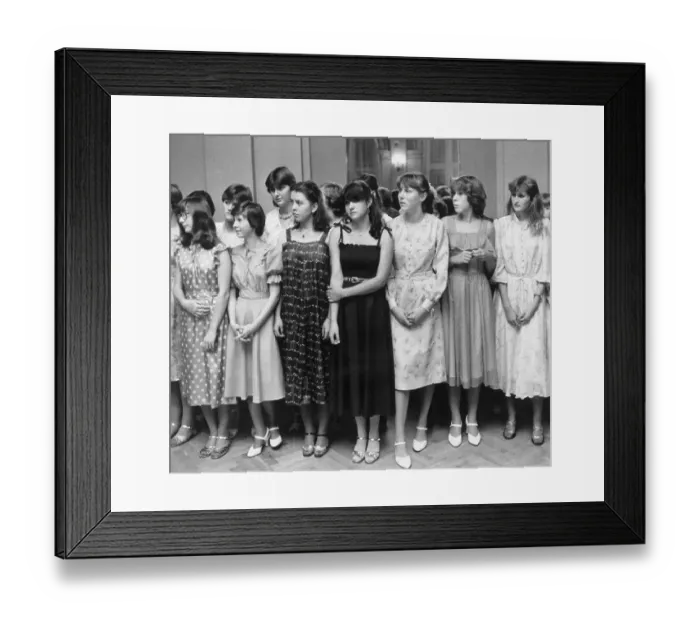 Framed Print : Teenage Girls in Dance Class Framed Print : Teenage Girls in Dance Class