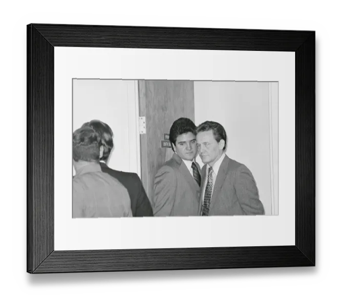 Framed Print : Charles Harrelson Leaving Courtroom