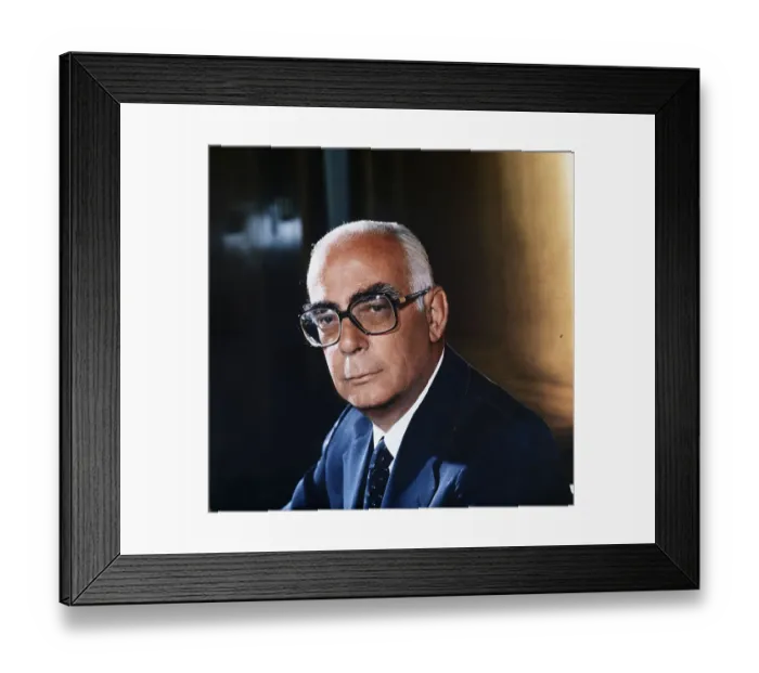 Framed Print : Portrait of George Rallis Framed Print : Portrait of George Rallis
