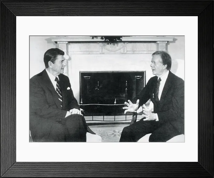 Framed Print : Ronald Reagan and Jimmy Carter Framed Print : Ronald Reagan and Jimmy Carter