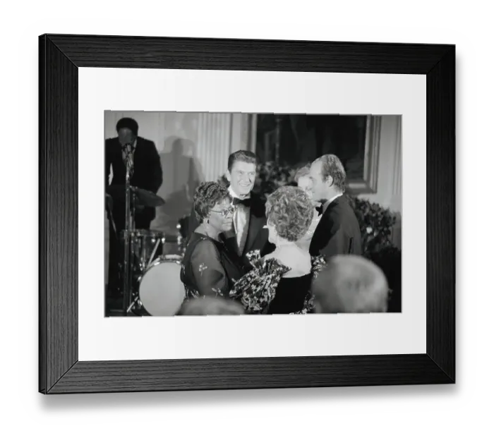 Framed Print : President and Nancy Reagan Speaking with Colleagues Framed Print : President and Nancy Reagan Speaking with Colleagues