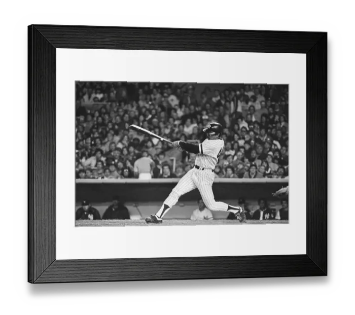 Framed Print : Reggie Jackson Hitting Home Run Framed Print : Reggie Jackson Hitting Home Run