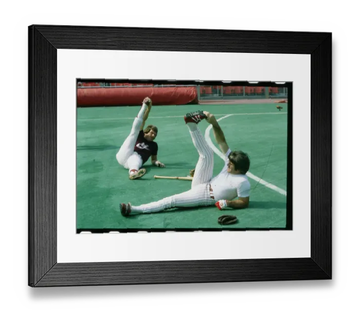 Framed Print : Pete Rose and Mike Schmidt Working Out Framed Print : Pete Rose and Mike Schmidt Working Out