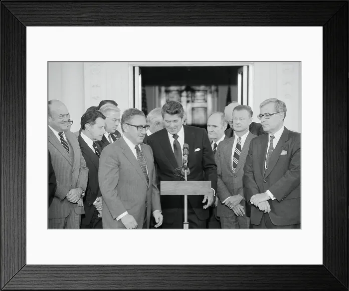 Framed Print : President Reagan with Former Administrators Framed Print : President Reagan with Former Administrators