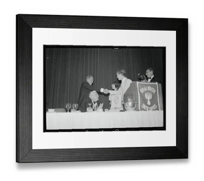 Framed Print : Willy Brandt Being Congratulated Framed Print : Willy Brandt Being Congratulated