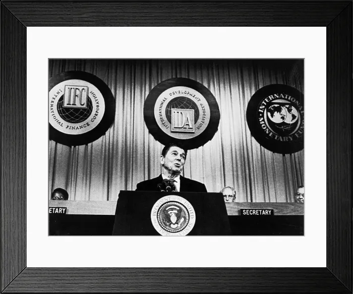 Framed Print : Ronald Reagan Speaking at Meeting Framed Print : Ronald Reagan Speaking at Meeting