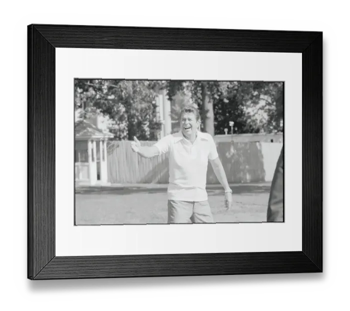 Framed Print : President Ronald Reagan Waving Framed Print : President Ronald Reagan Waving