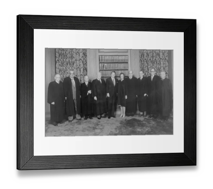 Framed Print : Ronald Reagan and Judges in Library Framed Print : Ronald Reagan and Judges in Library
