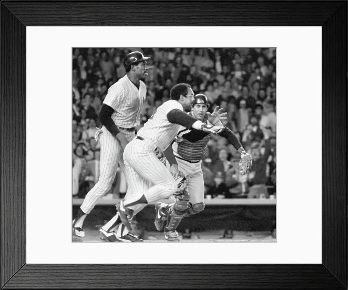 Framed Print : Reggie Jackson Running Toward Pitcher's Mound Framed Print : Reggie Jackson Running Toward Pitcher's Mound