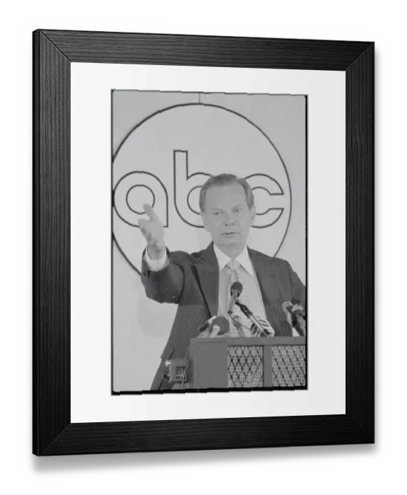 Framed Print : Portrait of David Brinkley Framed Print : Portrait of David Brinkley
