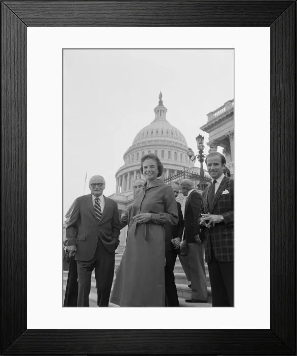 Framed Print : Sandra Day O'Connor in front of Capitol Framed Print : Sandra Day O'Connor in front of Capitol