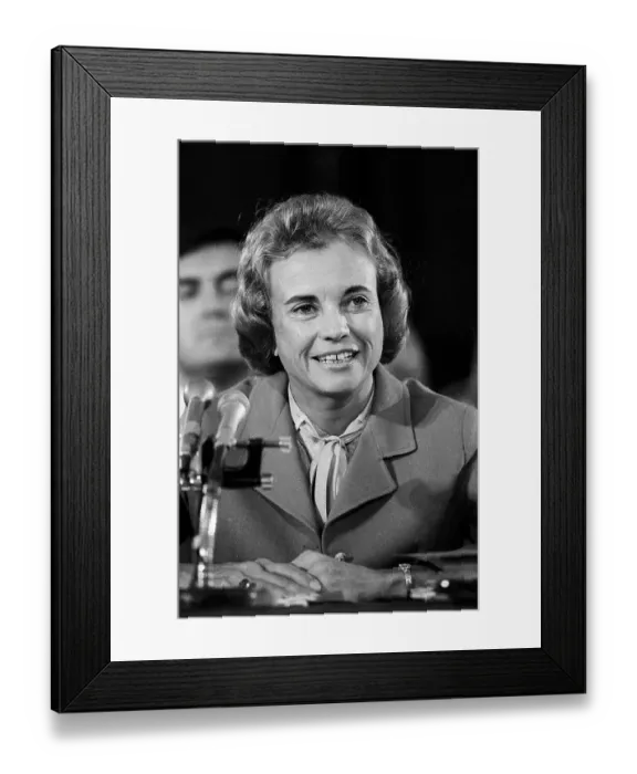 Framed Print : Sandra O'Connor During Nomination Hearing