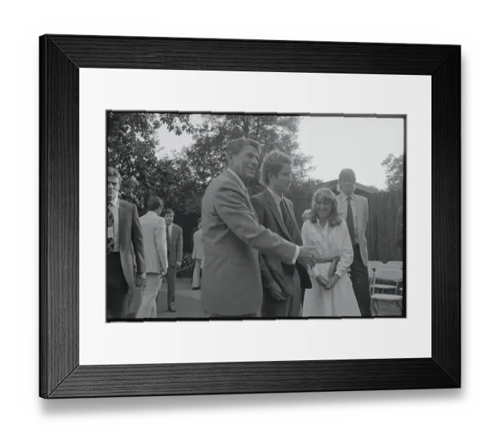 Framed Print : Ronald Reagan with Tennis Players Framed Print : Ronald Reagan with Tennis Players