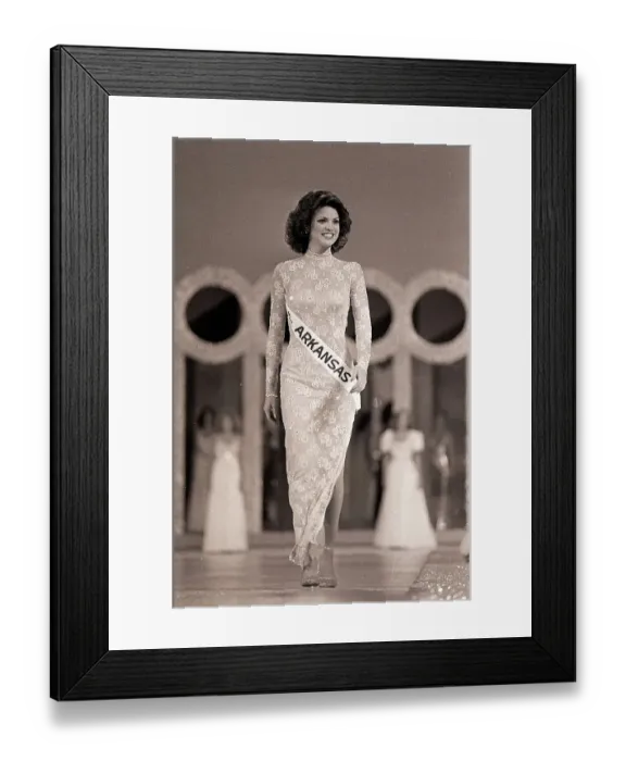 Framed Print : Miss Arkansas During Evening Gown Compet Framed Print : Miss Arkansas During Evening Gown Compet