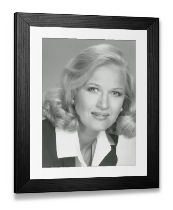 Framed Print : Portrait of Diane Sawyer