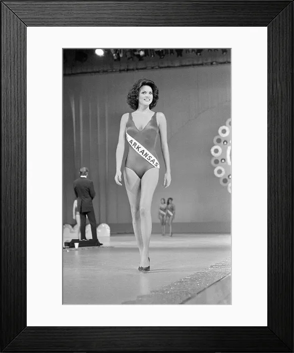 Framed Print : Miss Arkansas on Runway During Swimsuit Competition Framed Print : Miss Arkansas on Runway During Swimsuit Competition