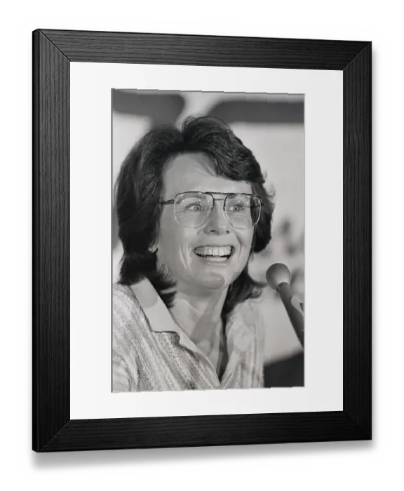 Framed Print : King Becomes Tennis Commissioner Framed Print : King Becomes Tennis Commissioner