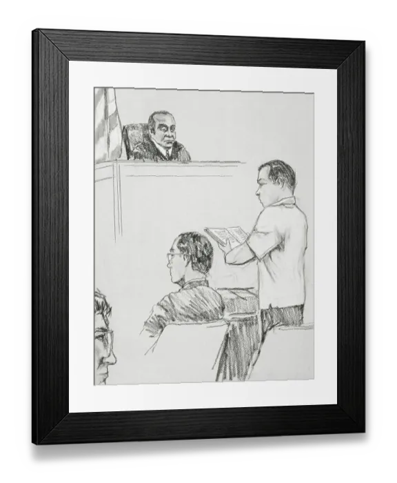 Framed Print : Mark David Chapman Reading Passage in Book Framed Print : Mark David Chapman Reading Passage in Book