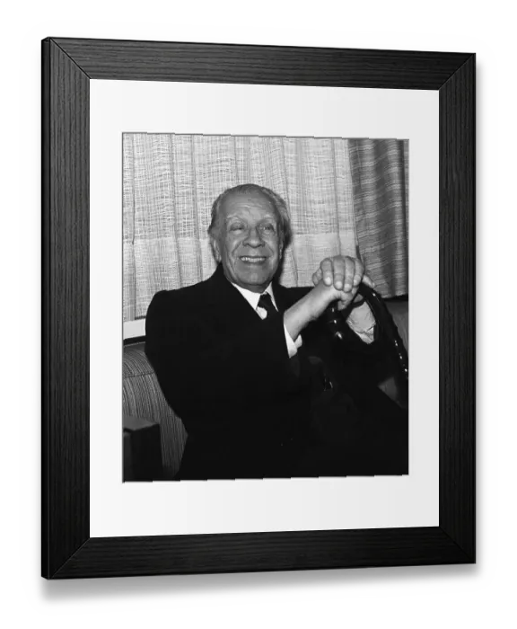 Framed Print : Jorge Luis Borges Framed Print : Jorge Luis Borges