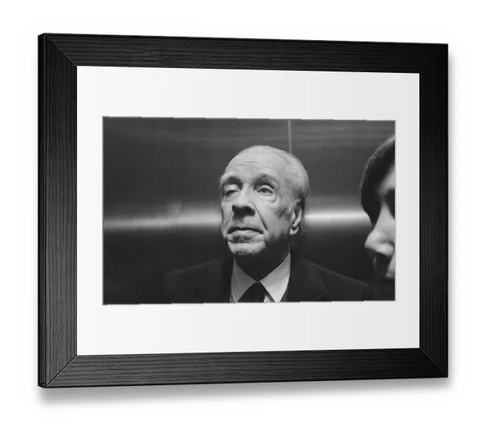 Framed Print : Jorge Luis Borges Arriving at Hotel Framed Print : Jorge Luis Borges Arriving at Hotel